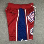 NBA Philadelphia 76ers just don shorts Rouge